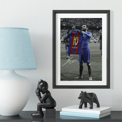 Wholesale Barcelona Messi clothes drying classic solid wood decorative photo frame photo wall table hanging frame ornaments gift batch