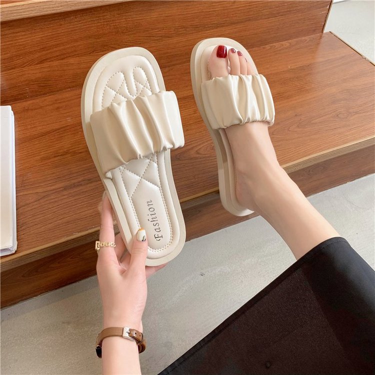 2021夏季新款韩版平底拖鞋女外穿露趾一字拖大码42沙滩凉拖批发