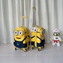 儿童旅行箱18寸小黄人卡通男孩女孩休闲可登机拉链密码锁拉杆箱
