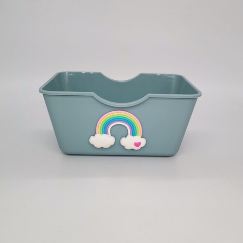 Wholesale Golden Bear Hamster Toilet Urinal Cat Litter Box Cute Girly Heart Plastic Bathroom Tub Height Design