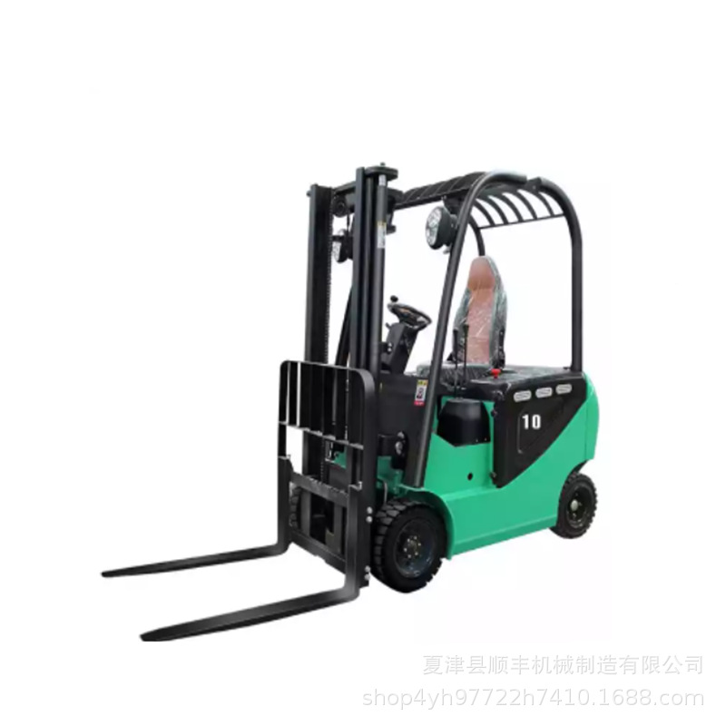 座驾式电动叉车2吨 小型四轮电动搬运车1吨升降液压3吨电瓶叉车
