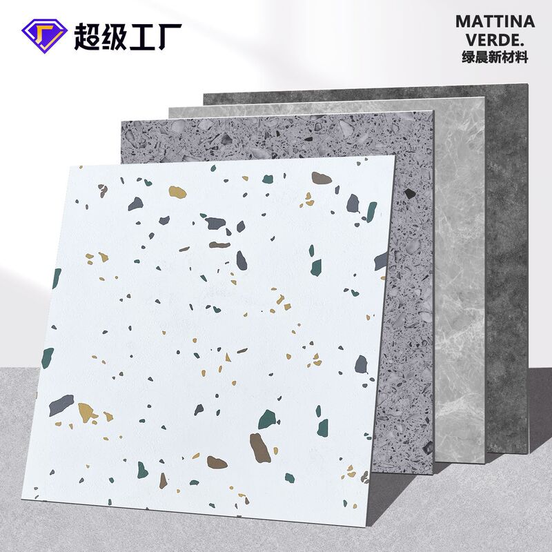 Self-adhesive floor PVC marble pattern transformation rental house transformation cement floor waterproof wear-resistant bathroom