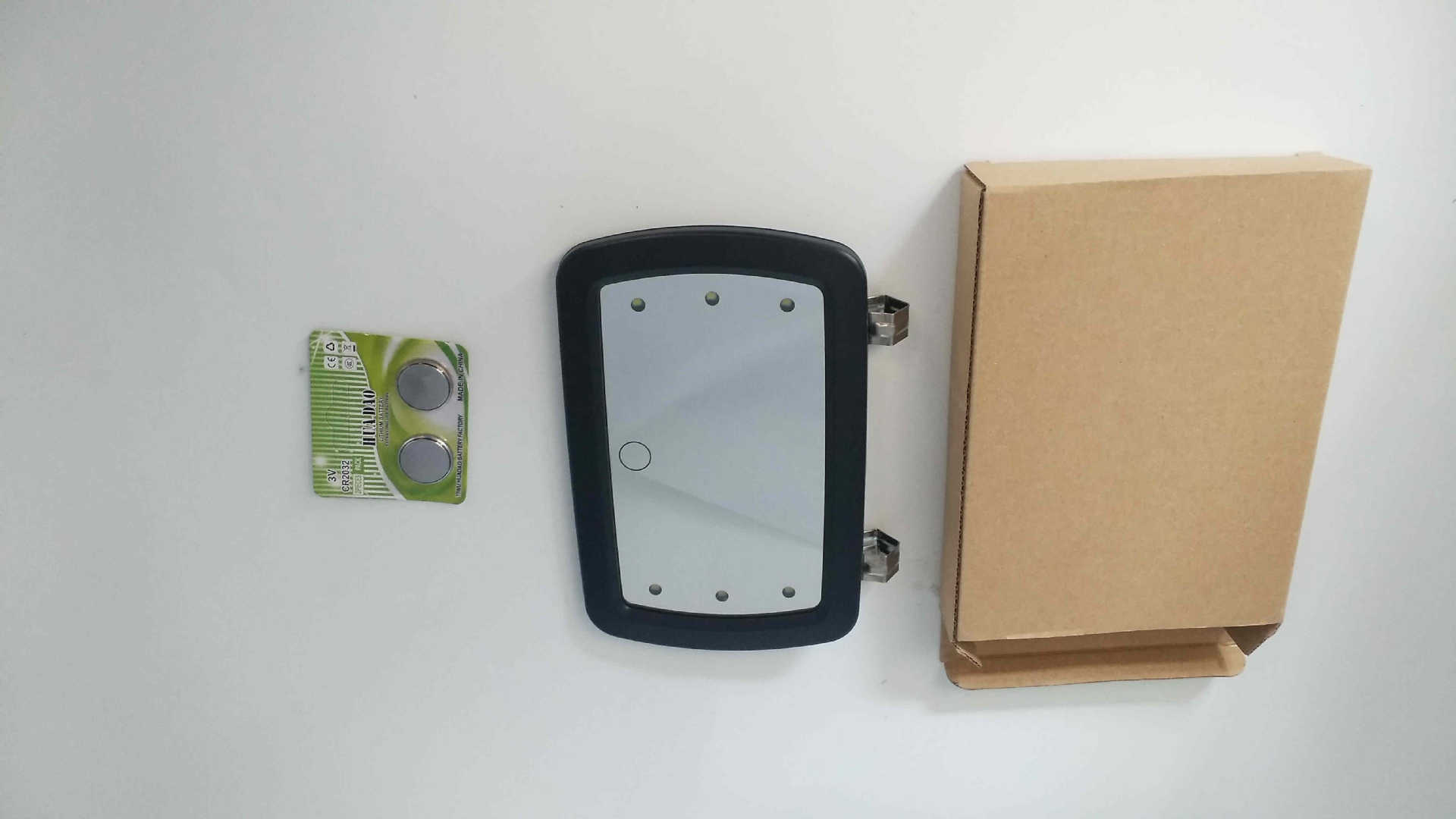 Universal Sun Visor Mirror for Cars, LED Makeup Mirror, High-Definition Interior Mirror with Touch-Screen Switch