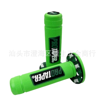 Handlebar Glue, Motorcycle Handle Cover - green-pair