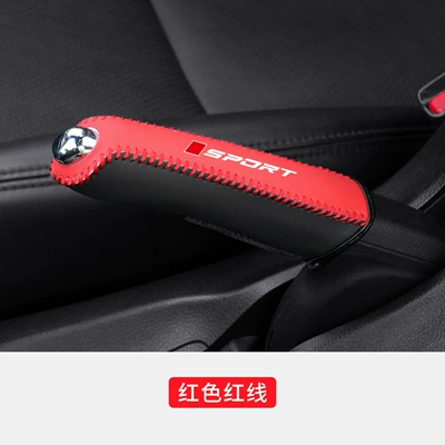 Gear Shift Cover Dust Cover – Sürətlər qutusu və əl tormozu başlıqları - black-red-sport