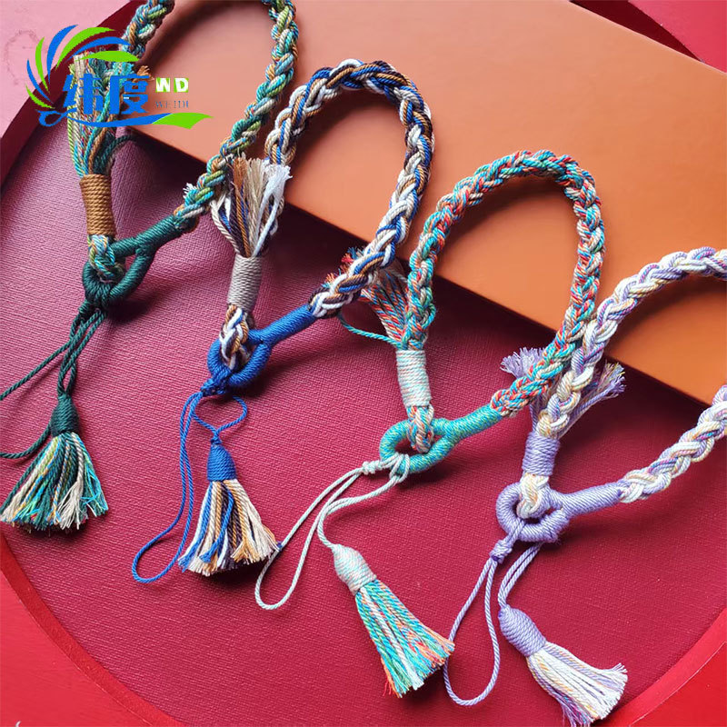 Xizang-Style Keychain Phone Lanyard, Thangka Art Pendant, Decorative Hand-Held Ornament Rope, Jade Pendant Rope, Hand-Woven Xizang-Style Keychain Phone Lanyard, Thangka Art Pendant, Decorative Hand-Held Ornament Rope, Jade Pendant Rope, Hand-Woven