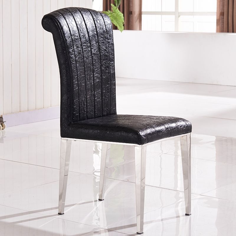 silla de comedor de acero inoxidable silla de respaldo de Oriente Medio silla de comedor de acero inoxidable de lujo