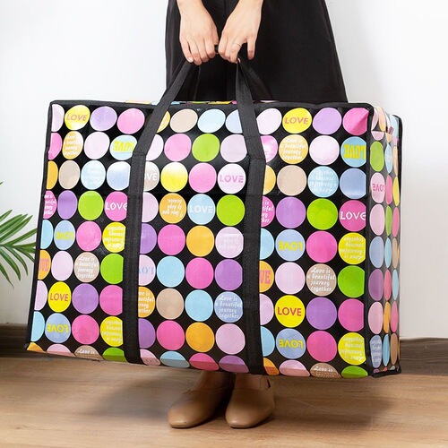 Wholesale moving packing bag storage bag portable snakeskin pocket sturdy duffel bag large capacity sack storage bag