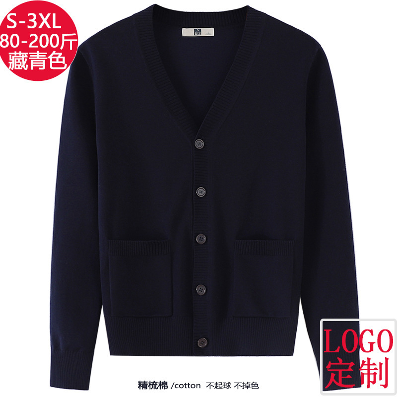 Nurse Sweater Cardigan Jacket Plus Velvet Thickened Winter Medical Staff Hospital Nurse Uniform Outer Wear Navy Blue