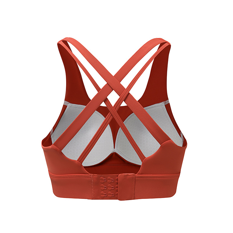 Actualizado desnudo Cruz trasera de una sola pieza fija Copa Sujetador deportivo yoga correr fitness ropa interior deportiva para mujeres image 18