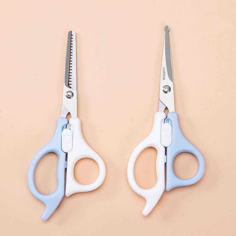 Baby and children's hairdressing scissors, stainless steel, sharp, portable, for home use, straight scissors, thinning scissors