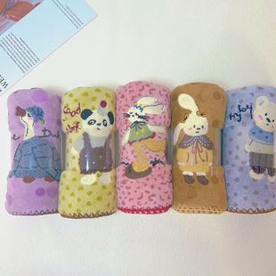 Cross-Border Water-Absorbent Skin-Friendly Towel, Quick-Drying Bath Towel, Soft Coral Velvet Household Towel Set, Cute Cartoon Towel, Souvenir