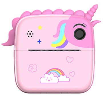 A20 Polaroid niños digital de dibujos animados delantero y trasero doble cámara mini regalo para niños HD foto impresión Cámara