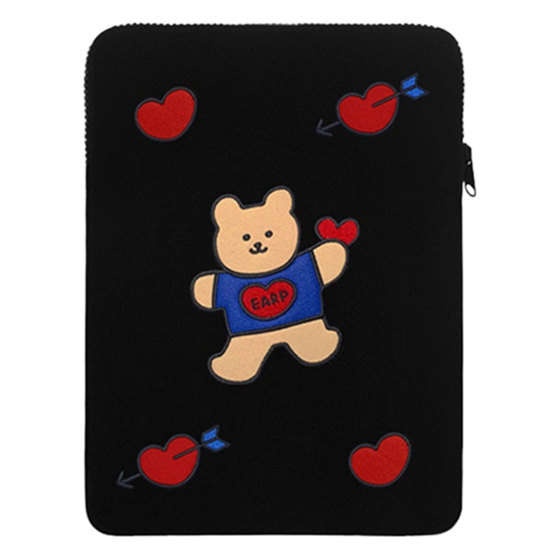 Korea ins cute cherry bear 11 inch ipad flat liner bag air3 10.5 inch protective case storage bag