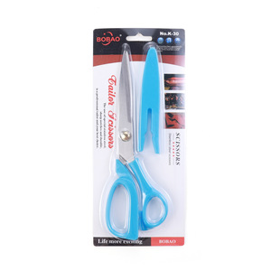 Multi-size Tailor Scissors Household Scissors Multicolour Mixed 9inch Tailor Scissors K31 Clothing Scissors Card Packaging