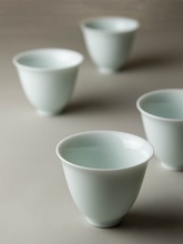 玉兰杯陶瓷茶杯单杯青瓷主人杯品茗杯套装禅意功夫茶具小茶杯茶盏