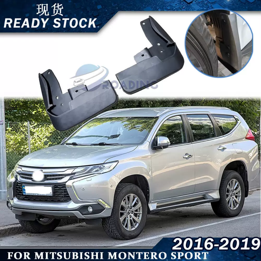Подходит для Mitsubishi Montero Sport 2016-2019, автомобильные брызговики, два комплекта.