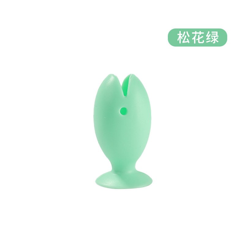厂家现货供应亚马逊硅胶吸盘牙刷架防尘牙刷收纳架卡通小鱼牙刷架|undefined