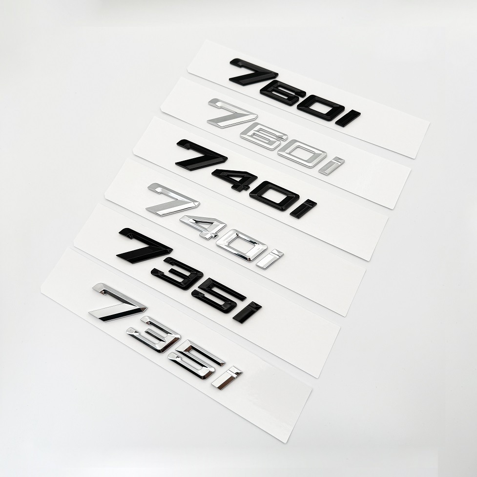 Applicable to BMW 23 7-series rear letter label 735i740i modified digital displacement label 740Li car label