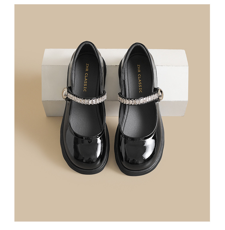 Giày Mary Jane nữ đế dày quai ngang phong cách Pháp — AW181 Màu be chi tiết 21