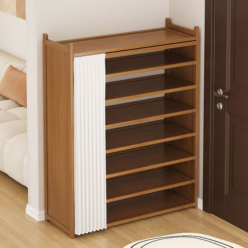 New Solid Wood Simple Shoe Cabinet for Home Entrance Thickened Shoe Rack Multi-Layer Storage Cabinet Living Room Furniture Integrated Cabinet