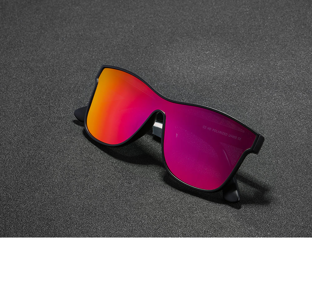 One-piece Lens Sunglasses HD Polarized Outdoor Athletic Glasses