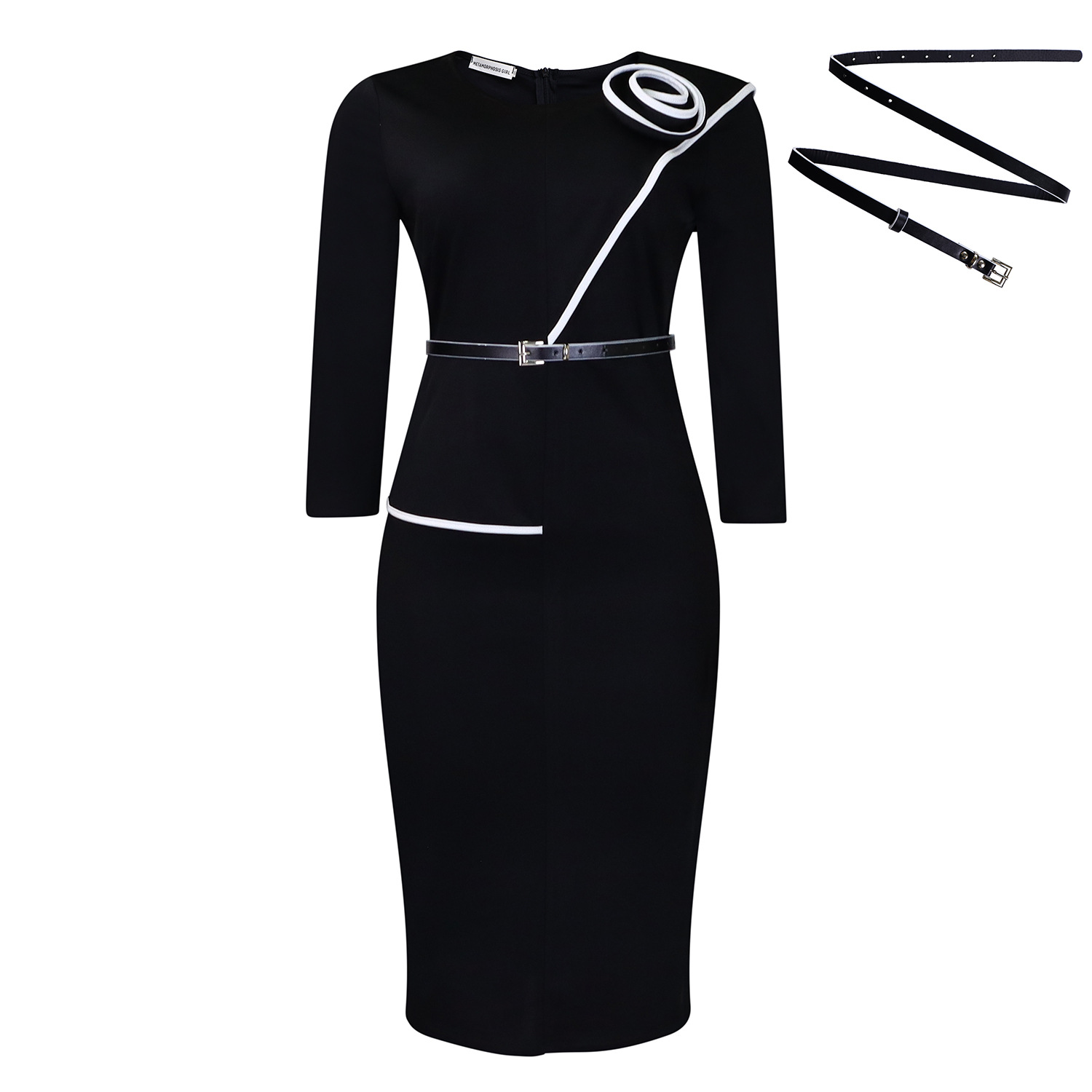 Pencil Skirt Solid Color Bodycon Fit Office Wear Autumn Winter Collection Wholesale Available