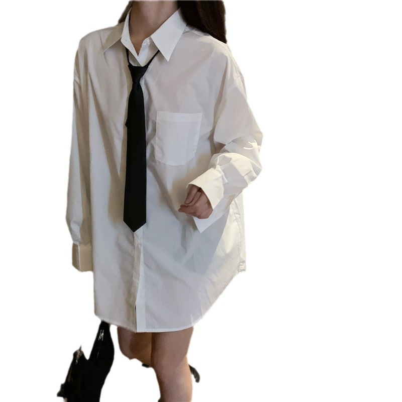 티셔츠 JK 유니폼 셔츠 치마 원피스 주름 치마 여성 가을 겨울 봄 여름 투피스 세트 짧은 치마 셔츠