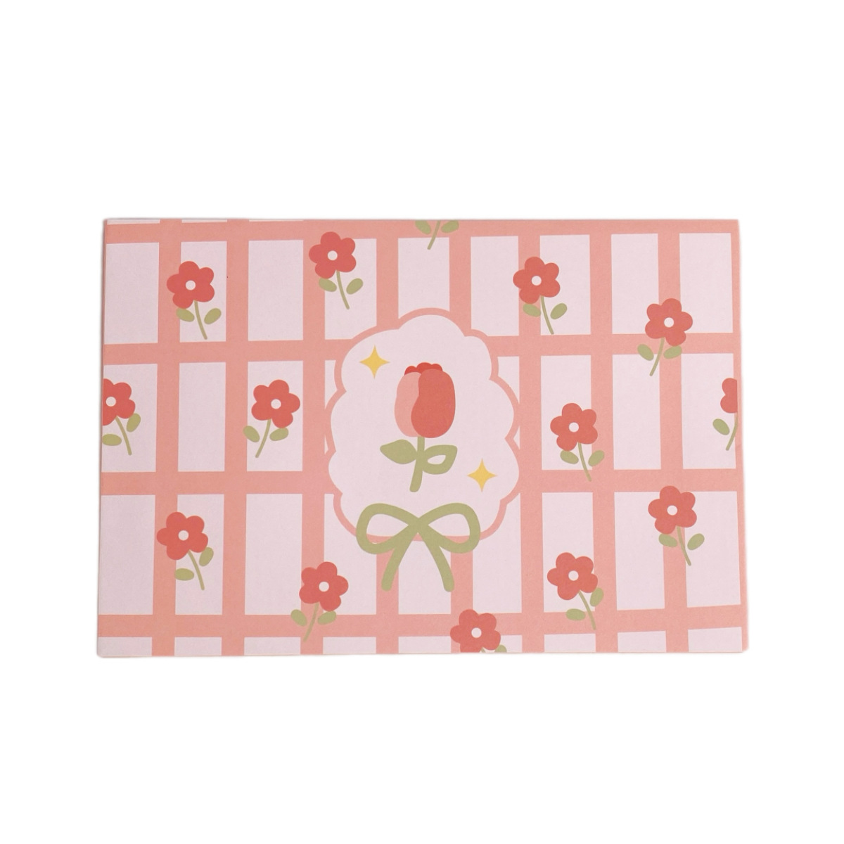 KT sobre de piel de gato papel de carta en viento animado lindo conjunto de dibujos animados papel de carta creativo bendición pequeño libro rojo idéntico