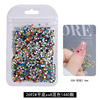 Pack, jewelry, nail decoration, mixed transparent bag, 1440 pieces