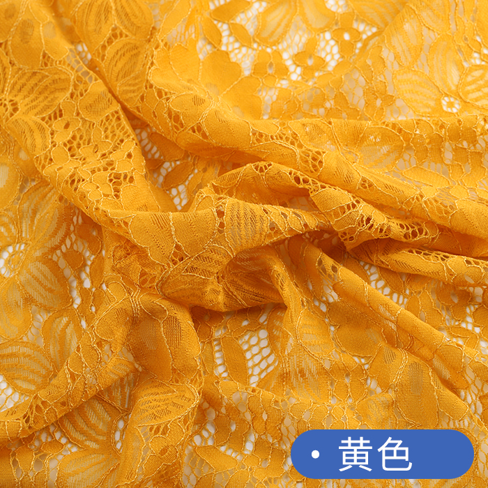 Tejido de encaje elástico de alta calidad bordado bordado cortina de fondo vestido camiseta base tela de ropa