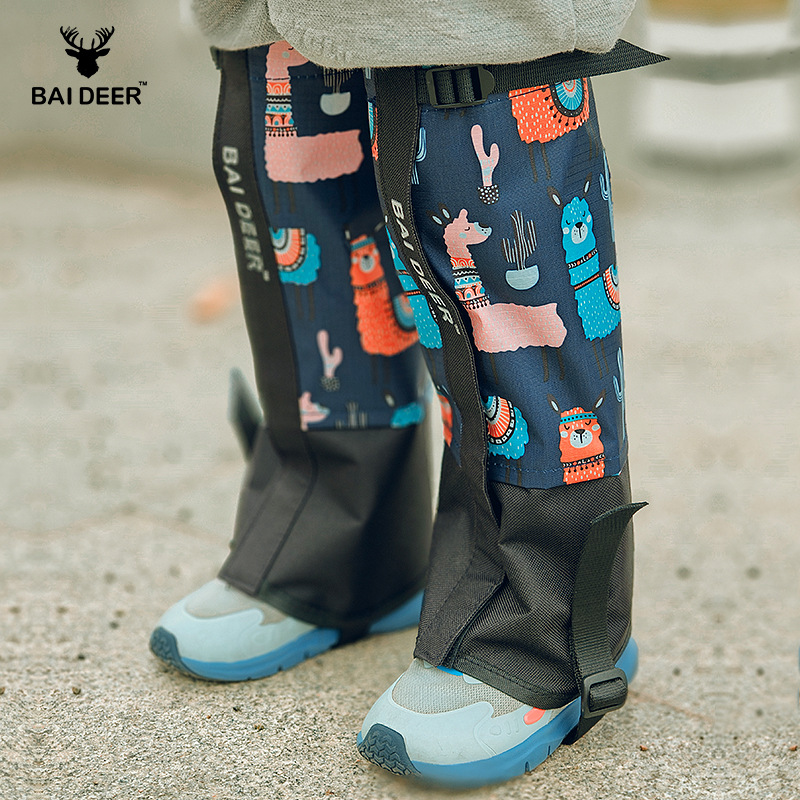 Children's Snow Set Warm Ski Waterproof Men's and Women's Snow-proof Shoe Cover Desert Sand-proof Foot Cover Outdoor Hiking Leg Cover