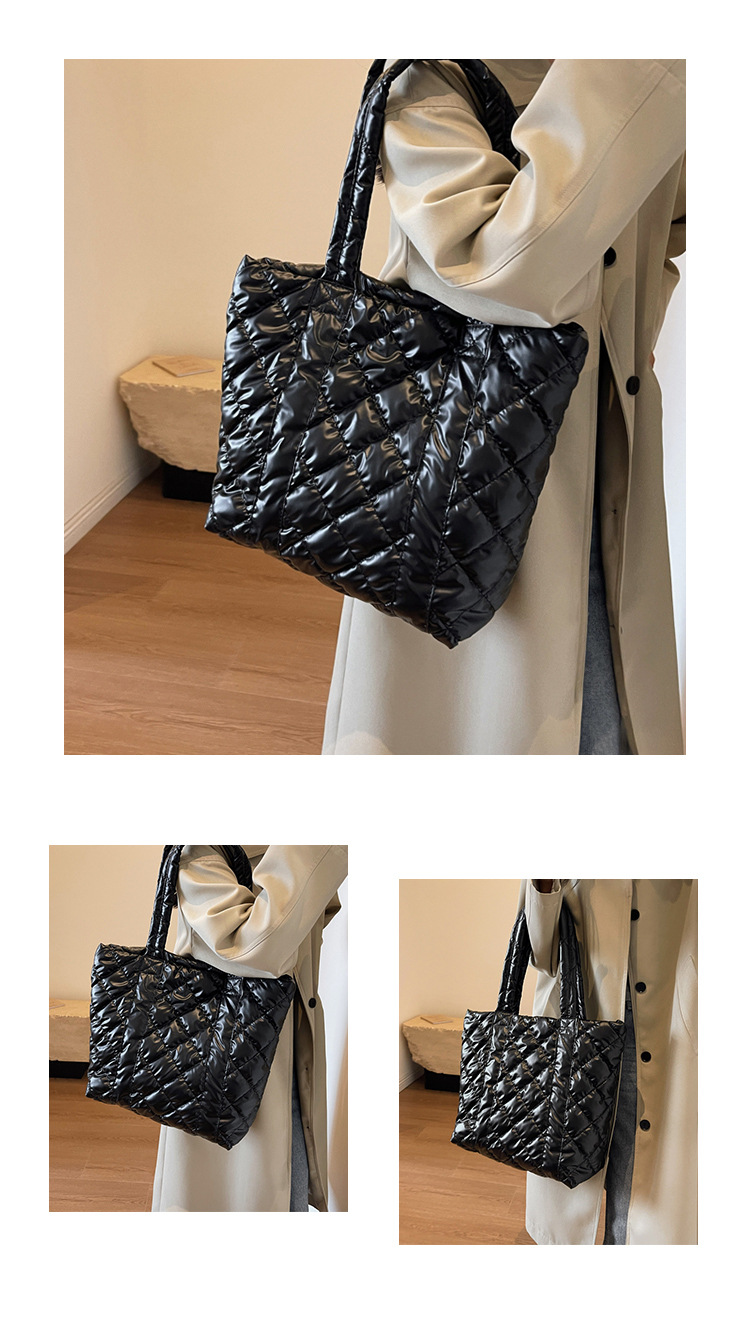 Nuova borsa da donna di grande capacità, alla moda e semplice, monospalla, borsa da ascella, borsa da viaggio versatile a forma di diamante, borsa tote a mano_voghion.com