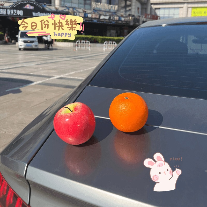 仿真苹果水果汽车摆件车载中控台平安摆件电动车内外圣诞节装饰品|undefined