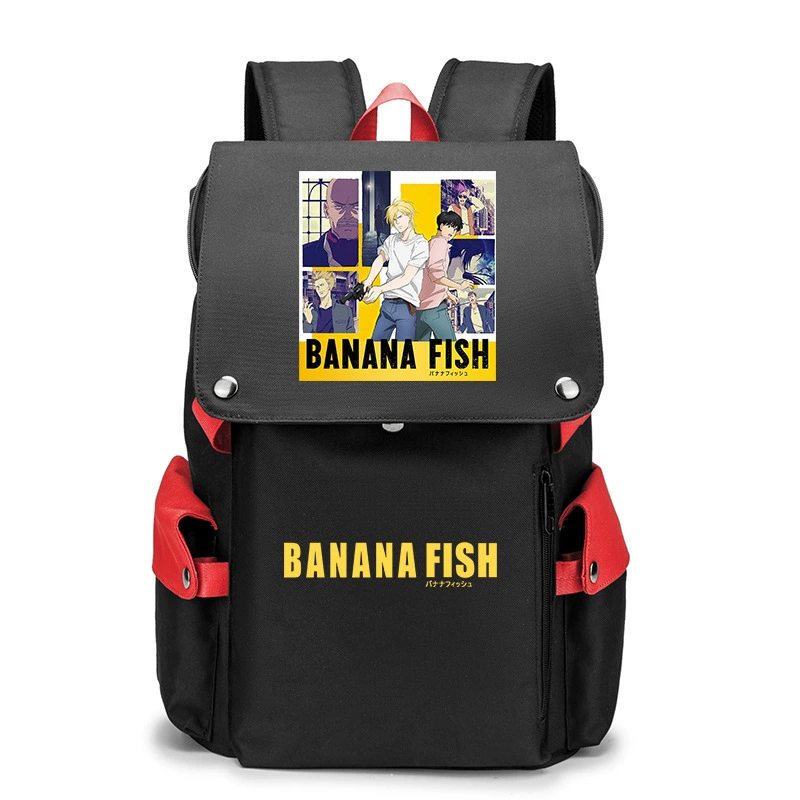 Банановые рыбки Banana Fish, бойцовская борьба, помощь студенту, рюкзак мужской, карикатурный большой объём школьный ранец