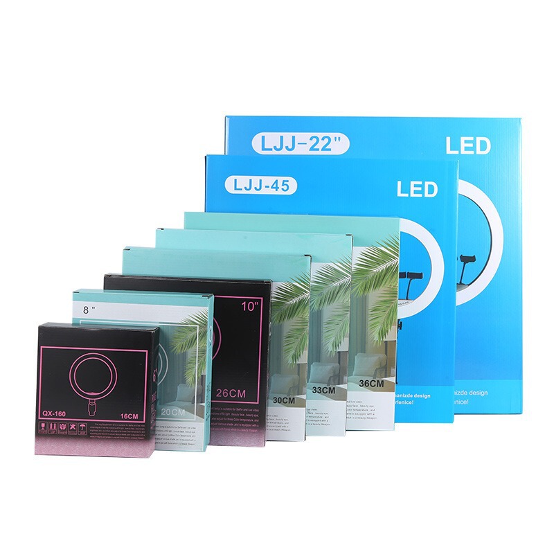 メーカー供給 6-13inch ライブブロードキャストブラケット補助光セット LED リング美容携帯電話 3 色補助光|undefined