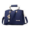 Summer bag strap, capacious fashionable one-shoulder bag, European style