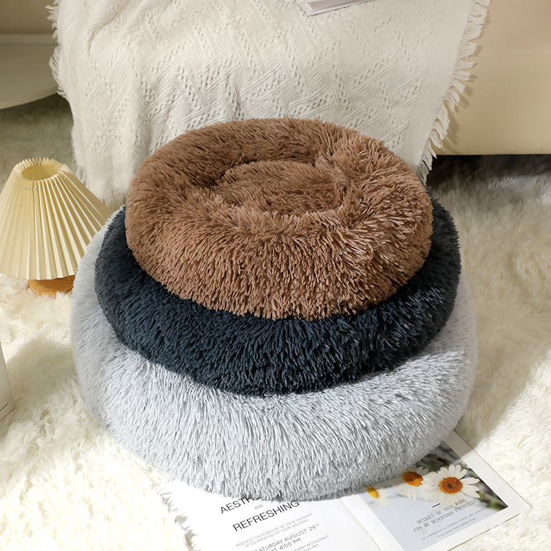 Nido redondo personalizado, nido de felpa, nido para mascotas, cama para perros cálida en invierno, cama para mascotas, cojín para perros, cojín para mascotas, perrera
