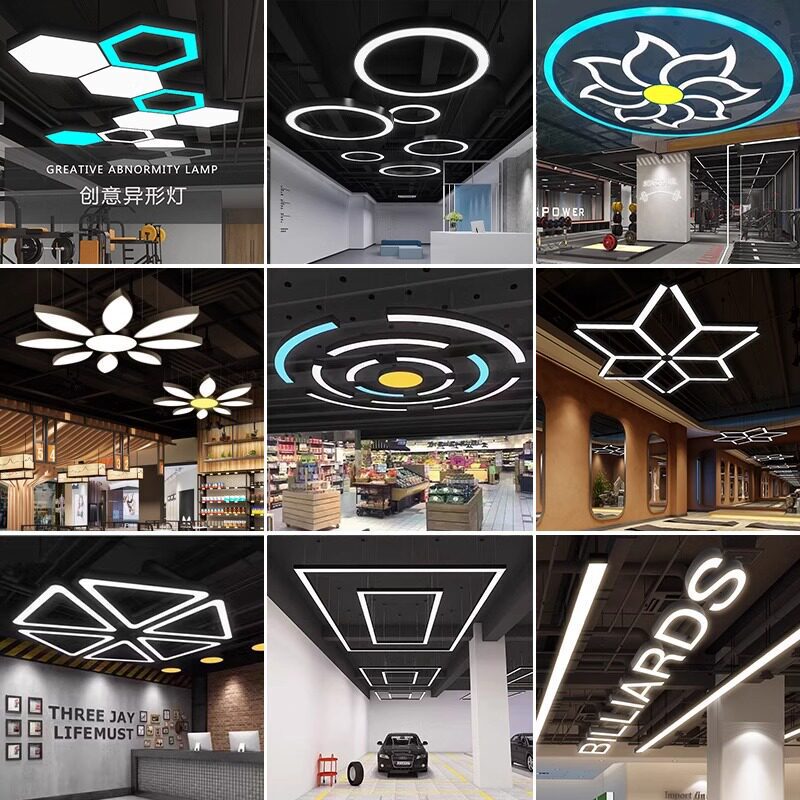 Led Hexagonal Honeycomb Pendant Light for Shopping Malls and Supermarkets, Creative Hexagonal Shape Light for Internet Cafes and Gyms, Industrial Style Pendant Light Led Hexagonal Honeycomb Pendant Light for Shopping Malls and Supermarkets, Creative Hexagonal Shape Light for Internet Cafes and Gyms, Industrial Style Pendant Light