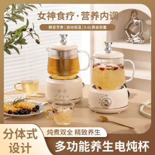 Mini health pot office small health Cup heating water cup teapot flower teapot constant temperature Cup electric stew Cup