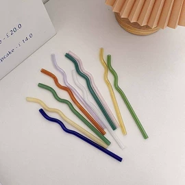 玻璃工艺品;玻璃杯;吸管