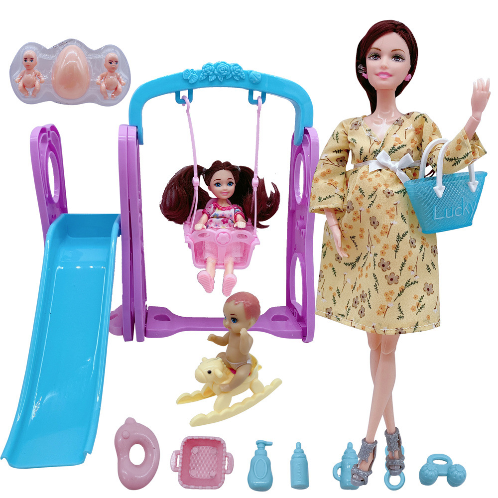 Bobby Doll Pregnant Big Belly Doll Big Belly Pregnant Girl Swing Play Home Girl Toy