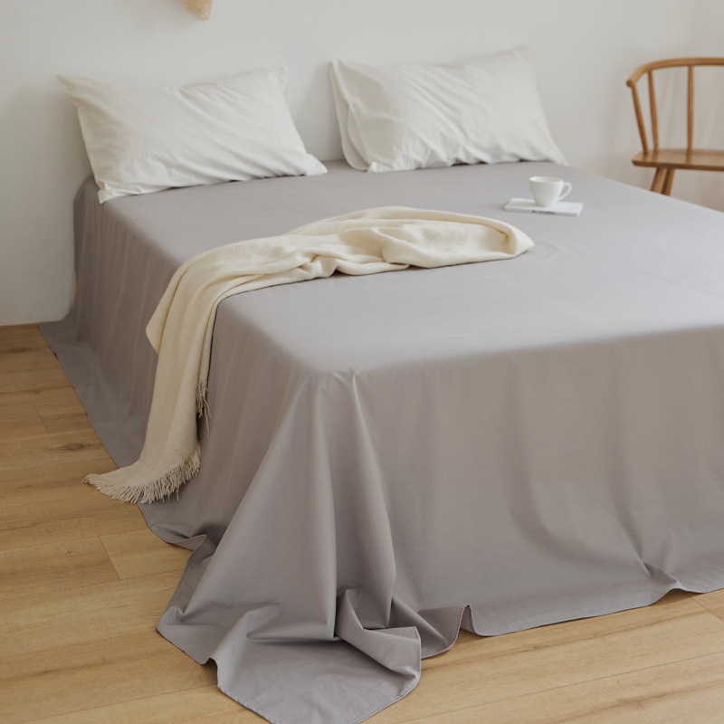 100 sábanas de algodón de color sólido sábanas de algodón dormitorio sábanas dobles individuales sábanas de piel de padres