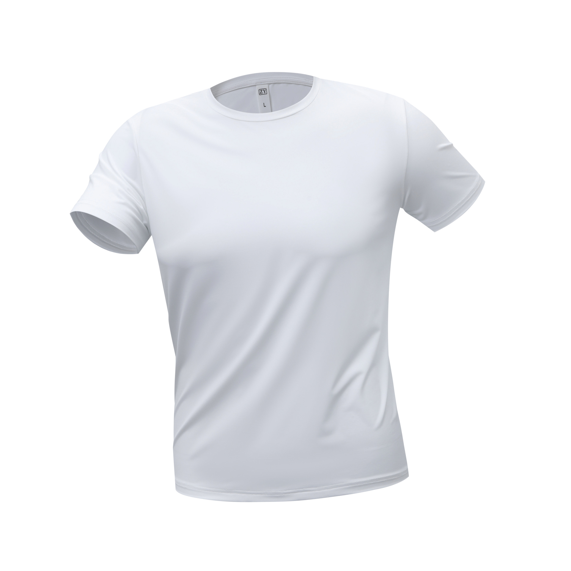 Deportes de alta gama protector solar sudor de manga corta de verano camiseta de seda de hielo ropa de trabajo deportiva de secado rápido camiseta de cuello redondo personalizada