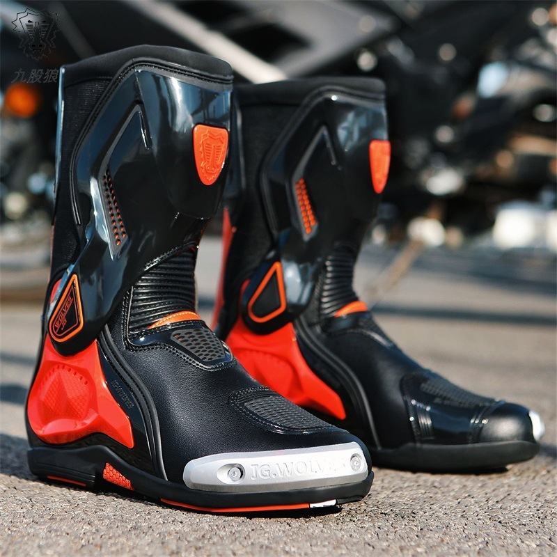 Nuevos zapatos de motocicleta para hombres y mujeres, zapatos de motocicleta para hombres, jinetes de cuatro estaciones, botas de motocicleta, botas de carreras