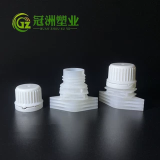 源头厂家批发PE吸嘴盖自立袋吸嘴洗发水护发素洗衣液软包装盖子