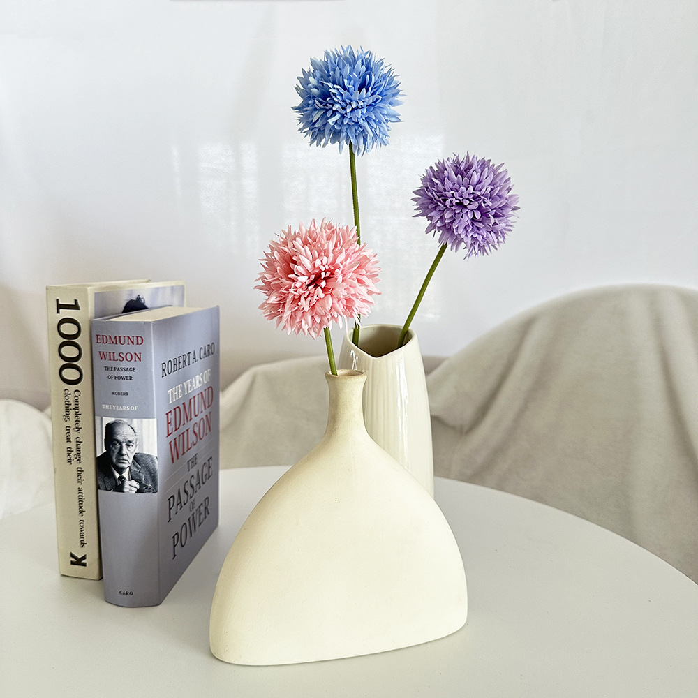 Artificial Flower Advanced Ball Chrysanthemum Decoration Living Room Decoration Fake Flower Wall Decoration Desktop Flower Ornaments Artificial Fake Flower