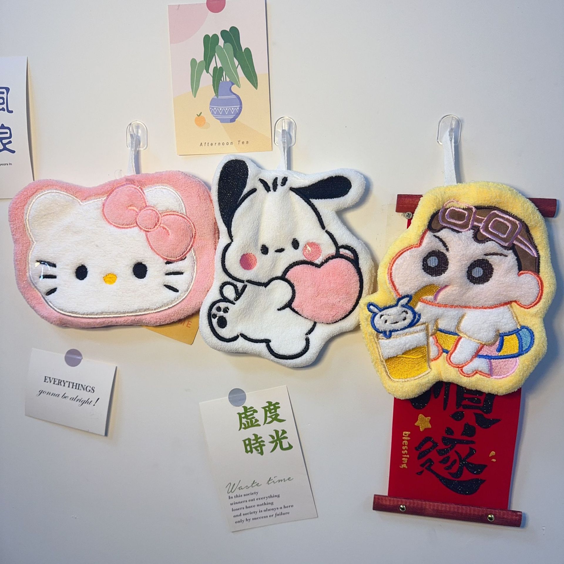 New cartoon cute hand towel bathroom Household thickened water…