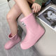 In stock Korean style fashionable mid-calf fashion women's boots comfortable waterproof non-slip lightweight soft wear-resistant thick-soled rain boots Women's outer