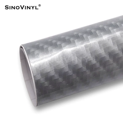 Decoration Stickers Center Console – Automotive Film - 15218-m-6d-carbon-fiber-silver